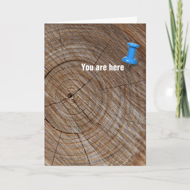 Birthday tree rings with tack card (Front)