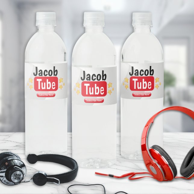 Birthday Tube Water Bottle Labels (Creator Uploaded)