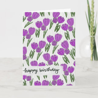 Birthday Tulips Card