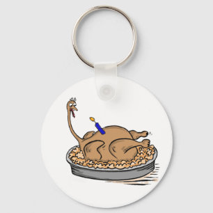 birthday turkey keychain