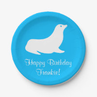 Birthday Turquoise Sea Lion 4Frankie (Name)