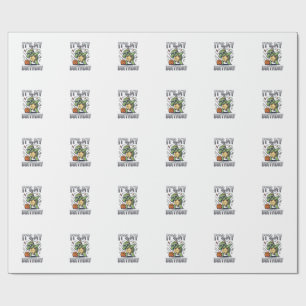 Birthday Turtle Basketball Party Vector Design_1 Wrapping Paper