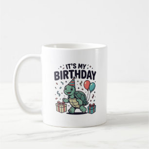Birthday Turtle Party Vector Design_1 Coffee Mug