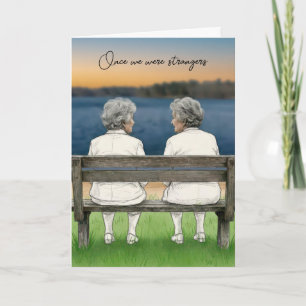 Birthday Two Old Ladies On A Bench Card