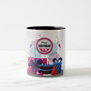 Birthday Two-Tone Coffee Mug