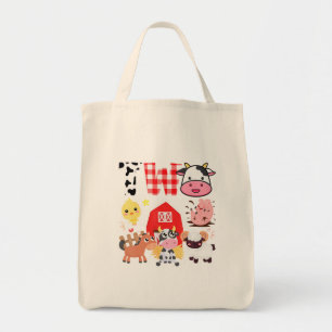 Birthday Two Year Old Farm Theme Animals Birthday  Tote Bag