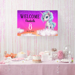 Birthday Unicorn Colorful Banner