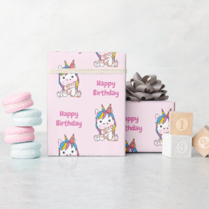 Birthday Unicorn For Kids A Birthday Wrapping Paper