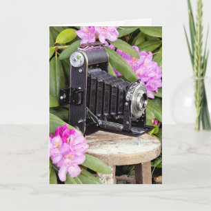 Birthday Vintage Bellows Camera Card