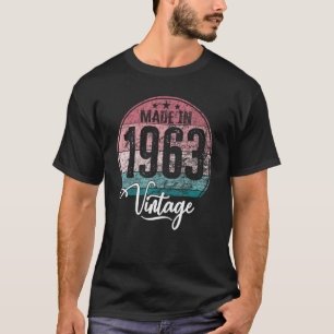 Birthday Vintage Birthday Year 1963 Birthday Birth T-Shirt