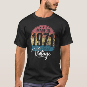 Birthday Vintage Birthday Year 1971 Birthday Birth T-Shirt