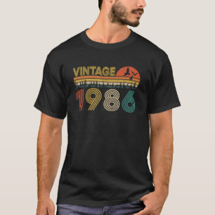 Birthday Vintage Design For Retro Present 1986 T-Shirt