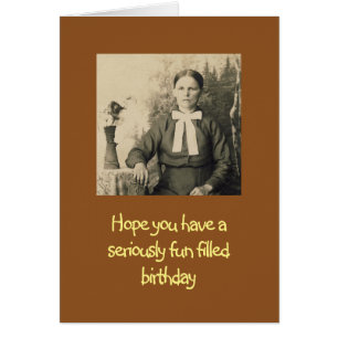 Birthday vintage humour card