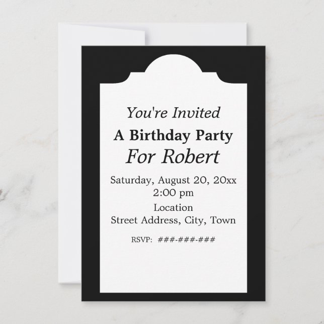 Birthday Vintage Winter Street Scene antique Car Invitation (Front)