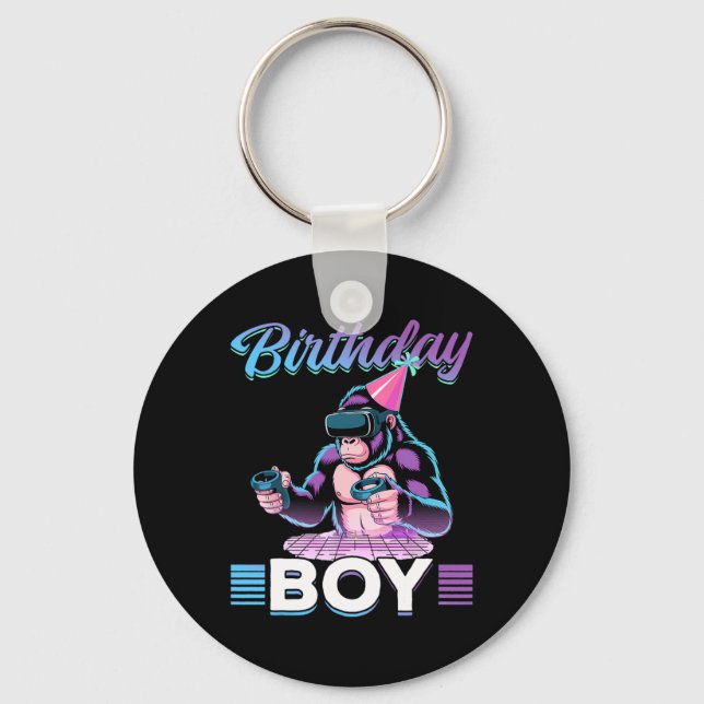 Birthday Vr Gamer  Key Ring (Front)