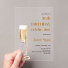 Birthday white gold bubbly wine pearls clear