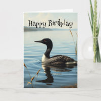 Birthday Wildlife Common Loon Bird Nature 