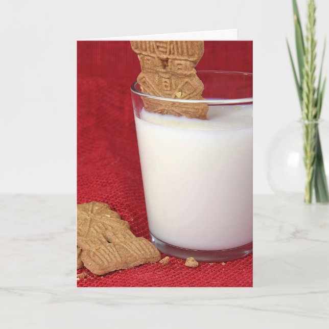 Birthday windmill cookie in milk card (Front)