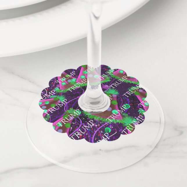 BIRTHDAY  WINE GLASS TAG (Close Up)