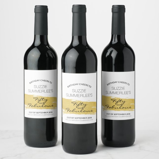 Birthday Wine Label (Bottles)
