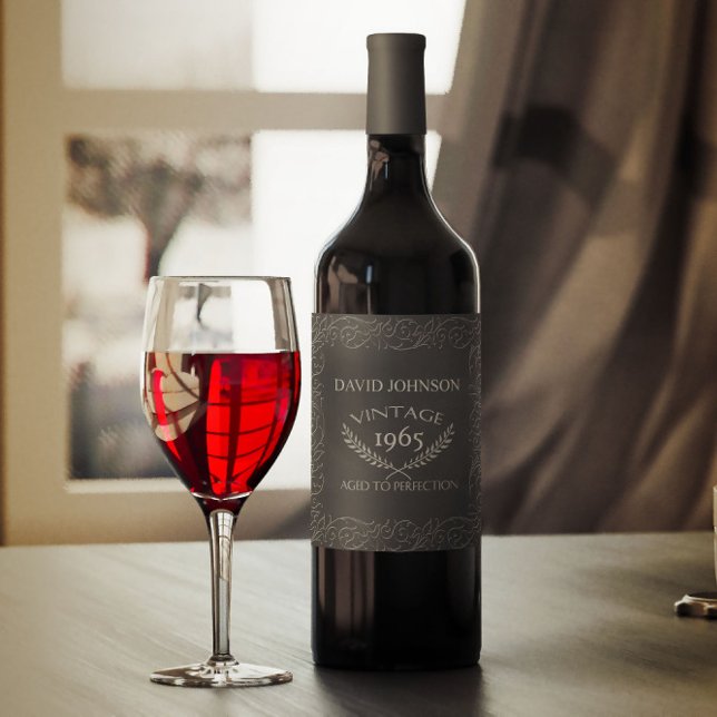 Birthday Wine Label - Aged to Perfection (Creator Uploaded)