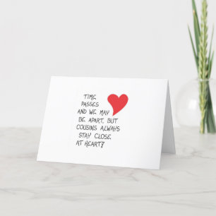 BIRTHDAY WISH "COUSIN" & "BEST FRIEND" CARD