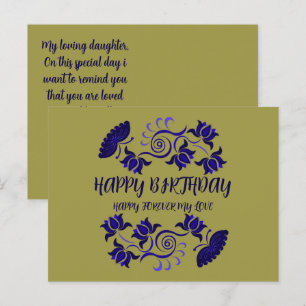 BIRTHDAY WISH FROM MOM POSTCARD