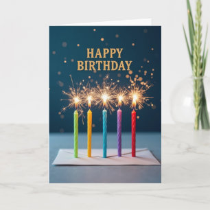 Birthday Wish Sparkling Card
