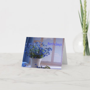 Birthday Wishes in Blue Card