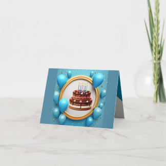 "Birthday Wishes" Thank You Card