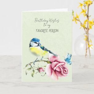 Birthday Wishes To My Favorite Person Card