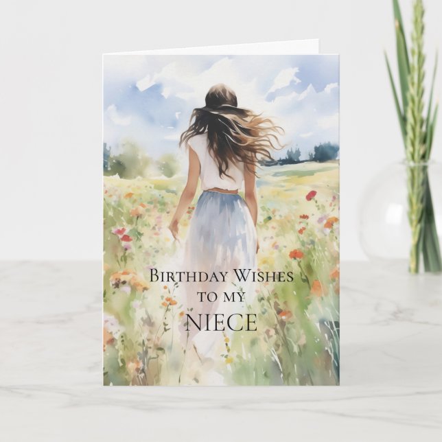 Birthday Wishes To My Niece Card (Front)