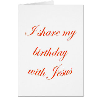 Birthday with Jesus