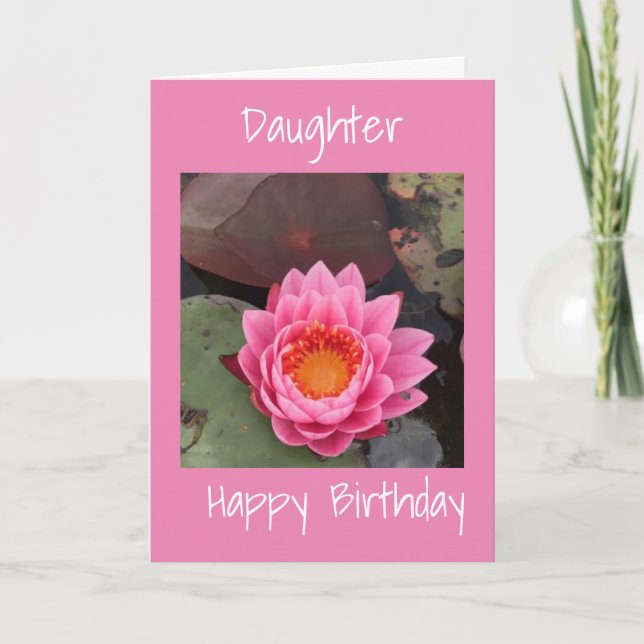 BIRTHDAY WITH LOVE TO DAUGHTER CARD (Front)