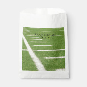 Birthday Yard Lines On The Green Field Football Favour Bags