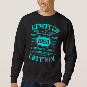Birthday Year 1983 Used Grunge Vintage Sweatshirt