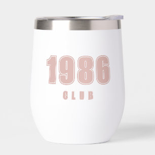 Birthday Year, custom pink trendy typography