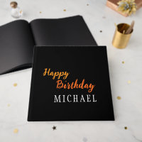 Birthday Your Name Minimalist Personal Modern