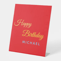 Birthday Your Name Minimalist Personal Modern