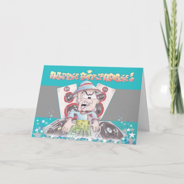 BIRTHDAYcard spangleMASSIVE I TOONS Card (Front)