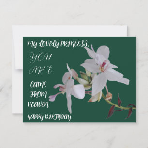 BIRTHDAYDAY FLOWER GIFT FOR DAUGHTER SISTER FRIEND POSTCARD