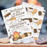 Birthdays are more fun with friends marshmallow invitation<br><div class="desc">Fun and cute Kawaii Style Birthdays are s' more fun with friends marshmallow party invitation from Ricaso - featuring cute marshmallow,  camp fire and chocolate - easy to personalise with your own details - a colourful fun invite</div>