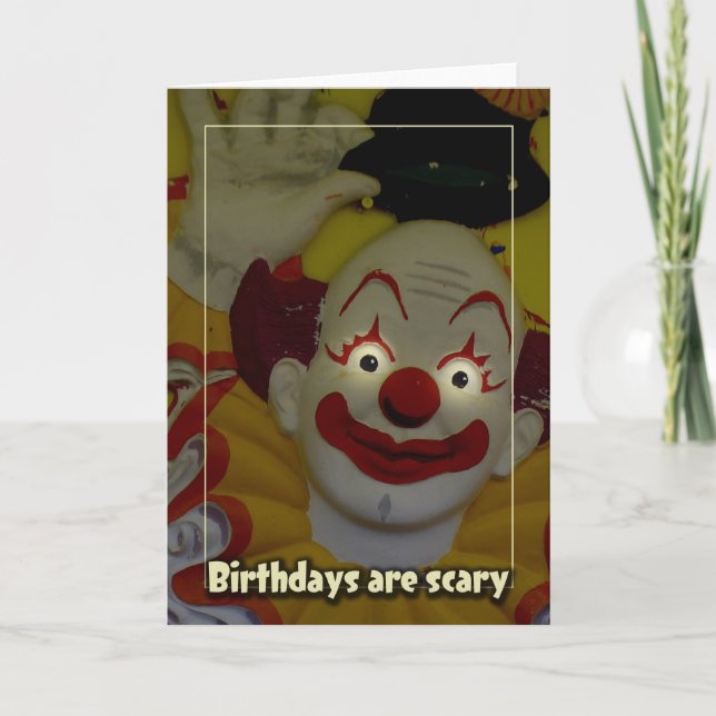 Birthdays Are Scary Card (Front)