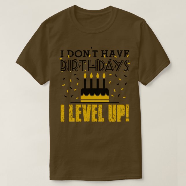 Birthdays black T-Shirt (Design Front)