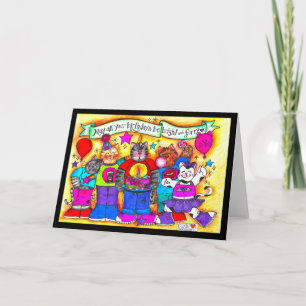 Birthdays Bright and Furry Card