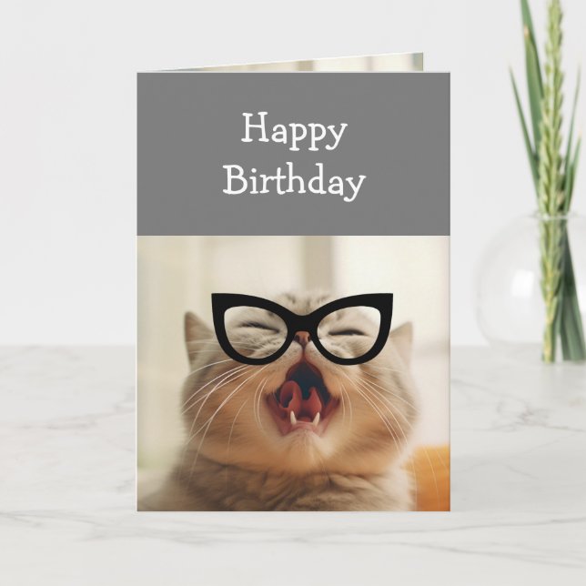 Birthdays Fun Old Age Put on Glasses Card (Front)