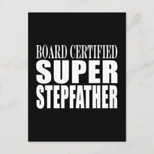 Birthdays Parties Christmas : Super Stepfather Holiday Postcard