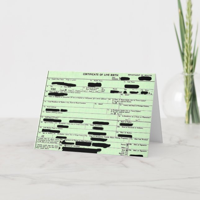 Birther Birthday Card (Front)