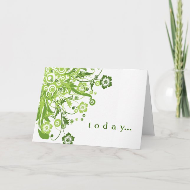 Birthmothers' Day card in green (Front)