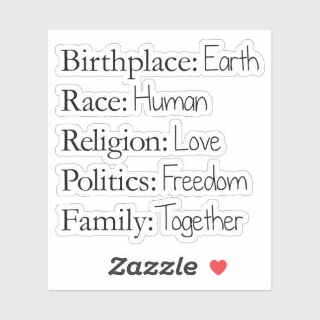 Birthplace: Earth (Sheet)